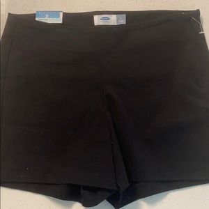 High waisted black shorts